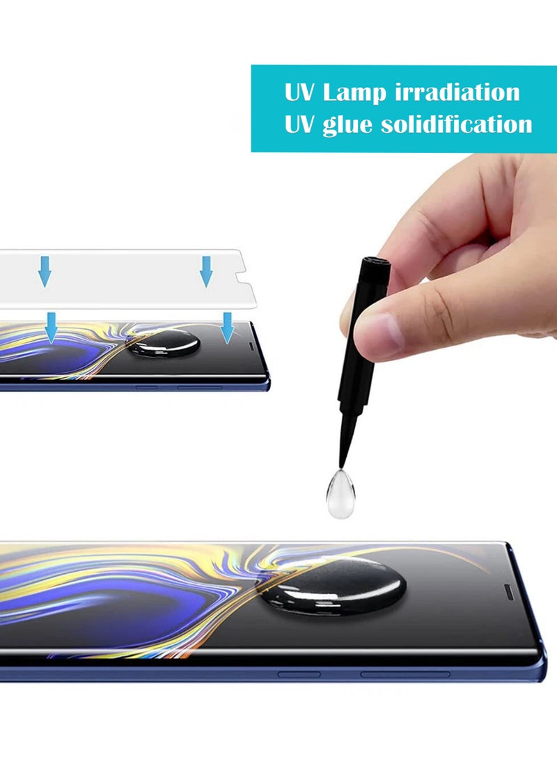 REWO Tecno Pova Slim 5G Screen Protector - UV Advanced Full Screen Tempered Glass For Tecno Pova Slim, Full Adhesive UV Curved Case Friendly HD Clarity With Installation Kit, High Transparency, Delicate Touch, Anti-Explosion, Smooth Arc Edges - Image 2
